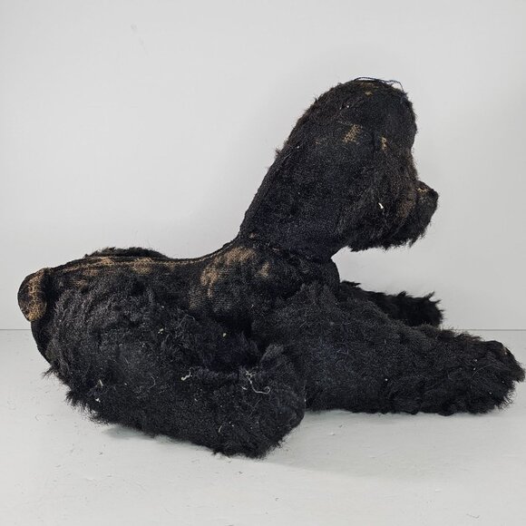 Vintage Articulated Snobby Black Poodle 14" Tall AS IS READ Steiff Hermann - Picture 7 of 12